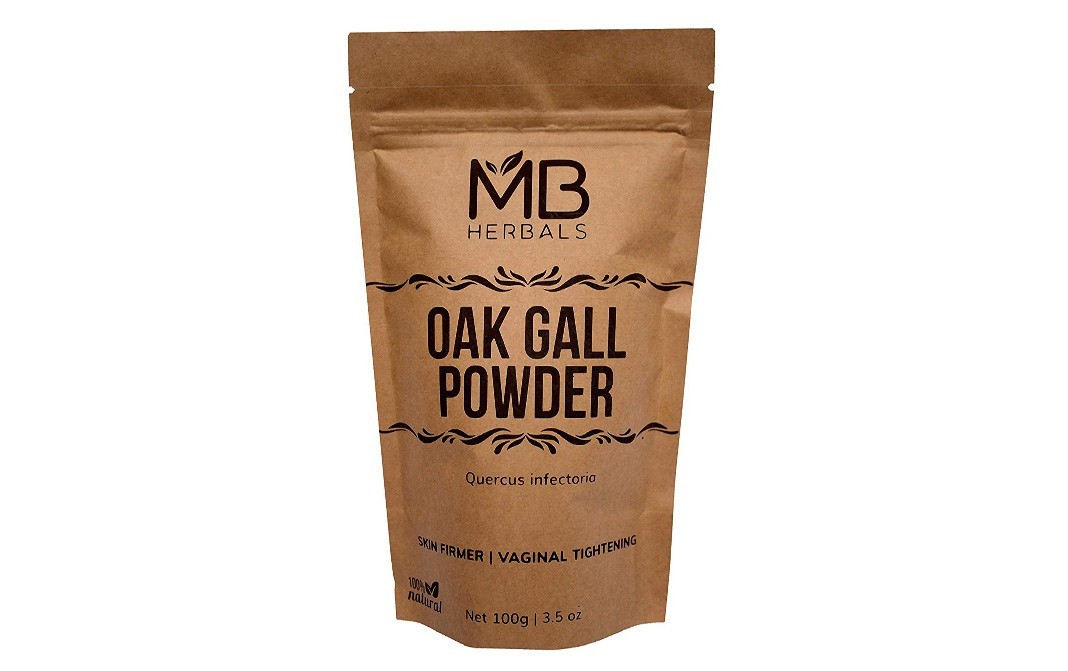 MB Herbals Oak Gall Powder, Quercus Infectoria   Pack  100 grams